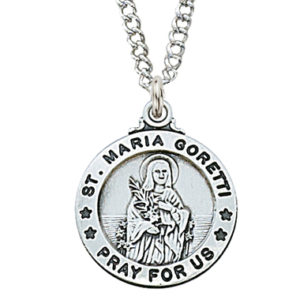 St. Maria Goretti Sterling Necklace, 20"