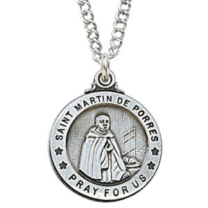 St. Martin De Porres Sterling Necklace, 20"