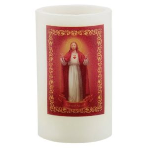 Sacred Heart LED Candle