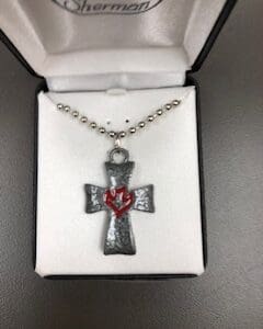 Confirmation Cross Necklace with 24" Chain