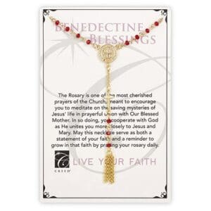 Creed® Rosary Necklace - Saint Benedict