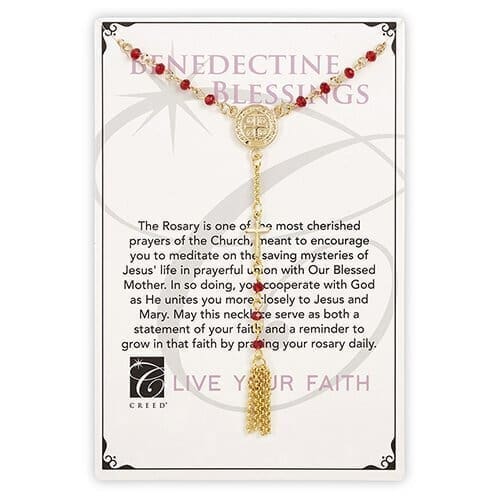 Creed® Rosary Necklace - Saint Benedict