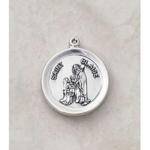 St. Blaise Sterling Necklace, 20"