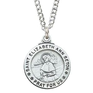 St. Elizabeth Ann Seton Sterling Necklace, 20"