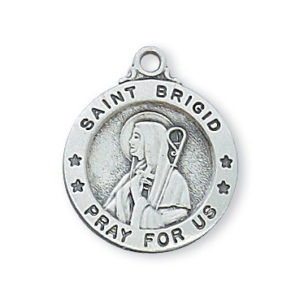 St. Brigid Sterling Necklace, 18"