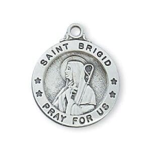 St. Brigid Sterling Necklace, 18"