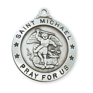 St. Michael Sterling Necklace, 24" MVL575MK