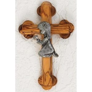 Olive Wood Cross (Girl)