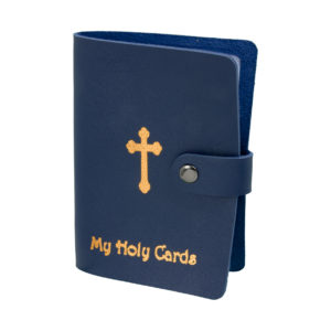 My Holy Card Holders, blue