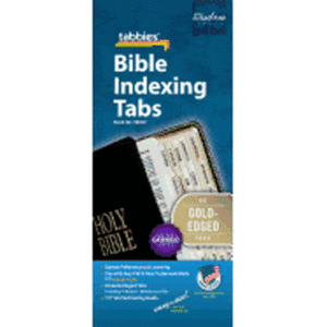 Bible Indexing Tabs, gold-edged Catholic