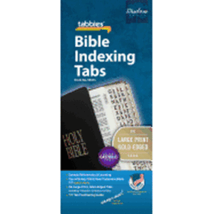 Bible Indexing Tabs, large print