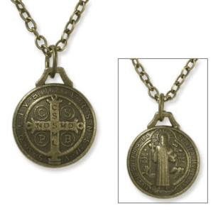 St. Benedict Bronze Pendant