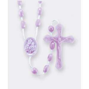 Nylon Cord Rosary, Pink
