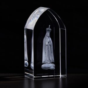 Etched Glass Our Lady of Fatima