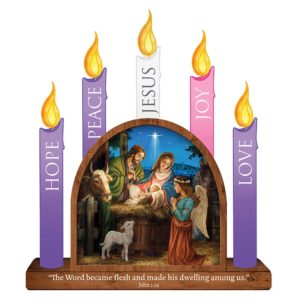 Magnetic Advent Wreath