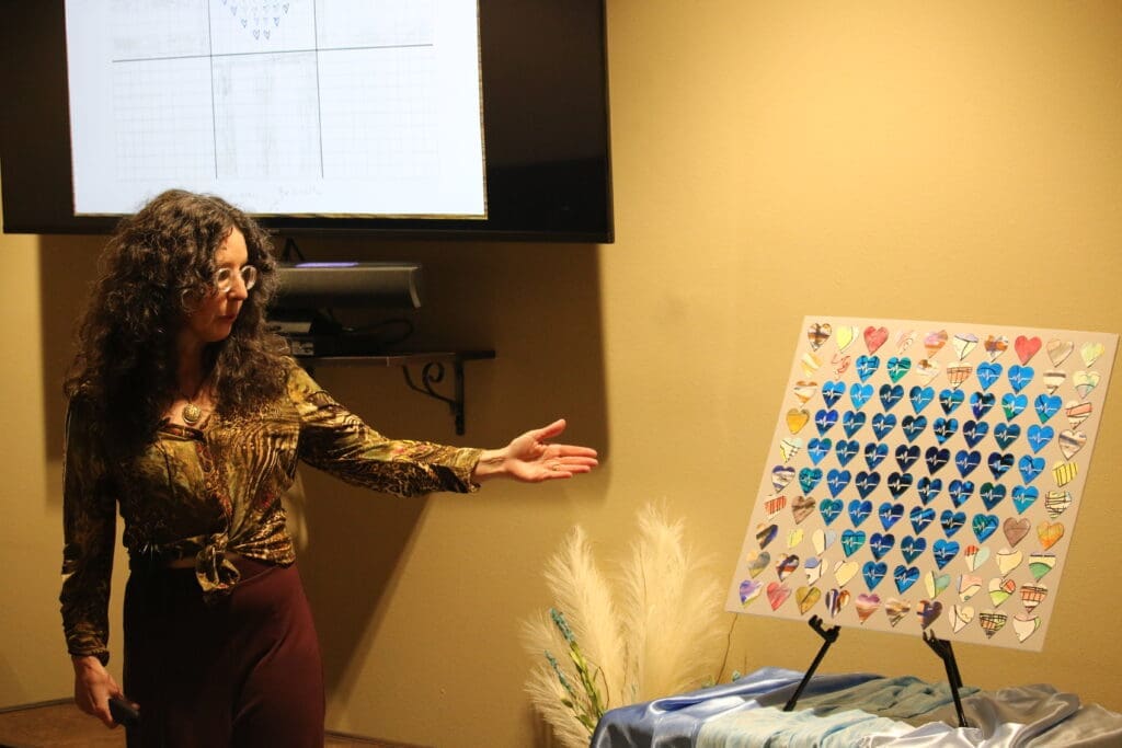 Monica Moore Hearts Project Exhibit